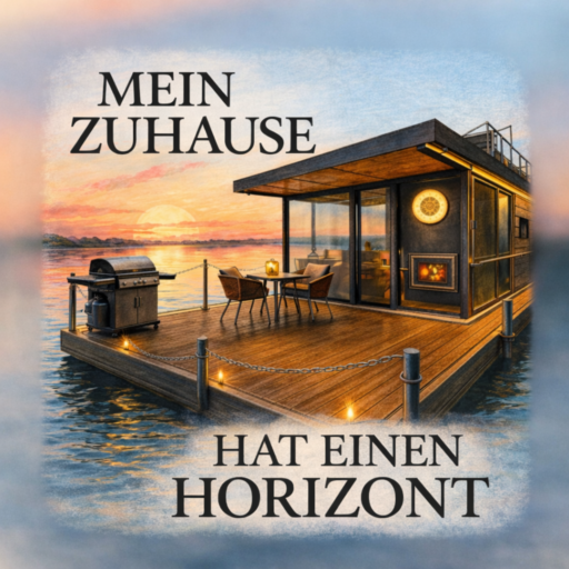 Wellness Hausboot mit Sauna & Kamin bei Berlin – direkt am See